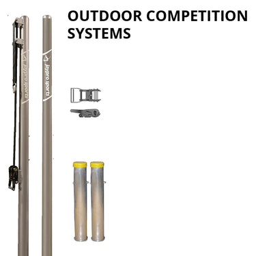 Outdoor Competition Volleyball Uprights - (3-1/2 in.) (Round Pole)